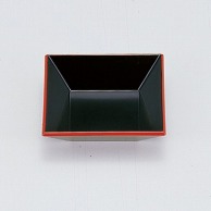 若泉漆器 華やか四方皿　黒天朱  M－1－46 1個（ご注文単位1個）【直送品】