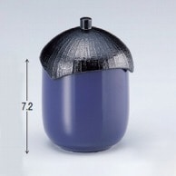 若泉漆器 なす型小吸椀　紫  W－9－52 1個（ご注文単位1個）【直送品】