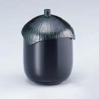 【直送品】 若泉漆器 なす型小吸椀　黒  W－9－53 1個（ご注文単位1個）