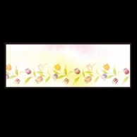 【直送品】 若泉漆器 箸置マット チューリップ 朧 4月～5月 B-27-29 100枚/束（ご注文単位1束）