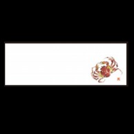 若泉漆器 箸置マット ズワイガニ 12月～2月 B-27-47 100枚/束（ご注文単位1束）【直送品】