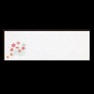 【直送品】 若泉漆器 箸置マット 秋桜 8月～9月 B-27-80 100枚/束（ご注文単位1束）