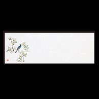若泉漆器 箸置マット 花鳥・2  B-28-2 100枚/束（ご注文単位1束）【直送品】