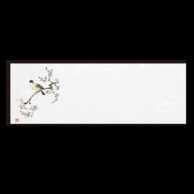 若泉漆器 箸置マット 花鳥・3  B-28-3 100枚/束（ご注文単位1束）【直送品】