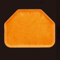【直送品】 若泉漆器 六角盆　SS－45　オレンジ　WS  1－97－1 1個（ご注文単位1個）