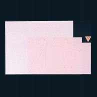 【直送品】 若泉漆器 和紙マット 金銀雲流紙 ピンク 小 1-139-7 100枚/束（ご注文単位1束）