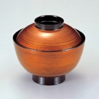 若泉漆器 新越前椀　茶金刷毛目S・H塗  1-168-4 1個（ご注文単位1個）【直送品】