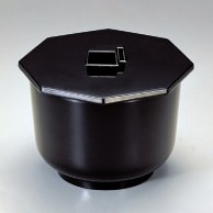 【直送品】 若泉漆器 飯器　黒　蓋 ST－16－1 1－191－17 1個（ご注文単位1個）