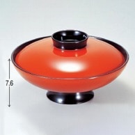 若泉漆器 7寸小槌煮物椀　朱  1－208－10 1個（ご注文単位1個）【直送品】