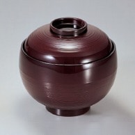 若泉漆器 卵型丼椀　溜  1－218－9 1個（ご注文単位1個）【直送品】