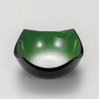 【直送品】 若泉漆器 3．2寸四方上り鉢　グリーンかすみ 小 1－677－21 1個（ご注文単位1個）