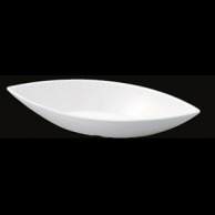 若泉漆器 舟形鉢　白　36cm　DS－5989－1 小 J－7－72 1個（ご注文単位1個）【直送品】