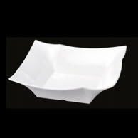 若泉漆器 四方折紙角鉢　白　40cm　DS－6279  J－101－72 1個（ご注文単位1個）【直送品】