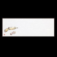 若泉漆器 箸置マット 蓮根 9月～2月 B-21-16 100枚/束（ご注文単位1束）【直送品】
