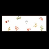 若泉漆器 箸置マット 吉祥紋  B-20-60 100枚/束（ご注文単位1束）【直送品】