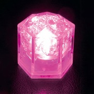 >【直送品】光る氷　ライトキューブ・クリスタル（24入）ピンク   1個（ご注文単位1個）