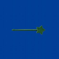【直送品】 アサヒ徳島 星型ピックス　＃60　ダークグリーン　バラ 100本入  100本/袋（ご注文単位1袋）