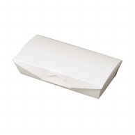 【直送品】 ペーパークラフト 食品箱　たこ箱　8個入箱 白無地 100118 100枚/袋（ご注文単位6袋）