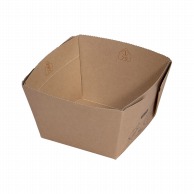 【直送品】 ペーパークラフト 食品容器　ボウル　BOX－70 クラフト 135725 50枚/袋（ご注文単位8袋）