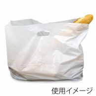 【直送品】 大阪ポリエチレン販売株式会社 一本食用手提袋　白　バイオマス  9670 50枚/袋（ご注文単位20袋）