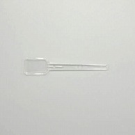 ホウケン産業 プラスチック角スプーン　90mm 10連　透明 1000本/袋（ご注文単位10袋）【直送品】
