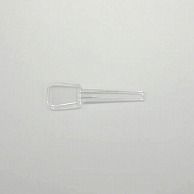 ホウケン産業 プラスチック角スプーン　74 5連　透明 1000本/袋（ご注文単位10袋）【直送品】