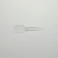 ホウケン産業 プラスチック角スプーン　74 バラ　透明 1000本/袋（ご注文単位10袋）【直送品】