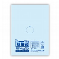 【直送品】 ハウスホールドジャパン ポリ規格袋　0．03mm厚 17号 JS17　透明 1冊（ご注文単位20冊）