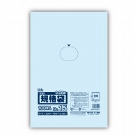 ハウスホールドジャパン ポリ規格袋　0．05mm厚 15号 JW15　透明 1冊（ご注文単位15冊）【直送品】