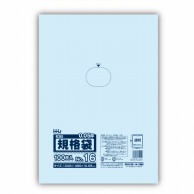 >【直送品】 ハウスホールドジャパン ポリ規格袋　0．05mm厚 16号 JW16　透明 1冊（ご注文単位10冊）