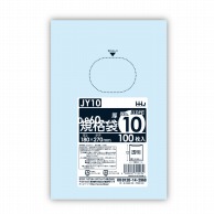 >【直送品】 ハウスホールドジャパン ポリ規格袋　0．06mm厚 10号 JY10　透明 1冊（ご注文単位30冊）