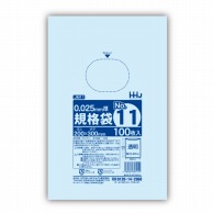 ハウスホールドジャパン ポリ規格袋　0．025mm厚 11号 JM11　透明 1冊（ご注文単位60冊）【直送品】