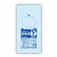 ハウスホールドジャパン ポリ規格袋　0．025mm厚 7号 JM07　透明 1冊（ご注文単位120冊）【直送品】