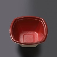 【直送品】 ケーピープラテック パルプモールド丼容器 KMPランチ－7 レッド 50枚/袋（ご注文単位12袋）