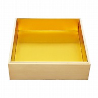 【直送品】 神堂 白木重箱　上段　金台紙付 6．5寸  1個（ご注文単位1個）