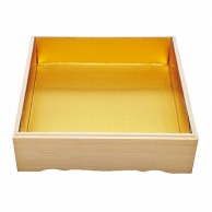 神堂 白木重箱　下段　金台紙付 6．5寸  1個（ご注文単位1個）【直送品】