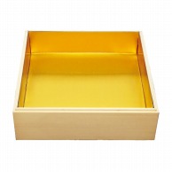 【直送品】 神堂 白木重箱　上段　金台紙付 7寸  1個（ご注文単位1個）