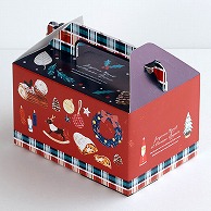 >【直送品】 cotta ケーキ箱　クリスマスのおたのしみ 3．5×5 99863 25枚/束（ご注文単位20束）