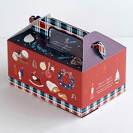 cotta ケーキ箱　クリスマスのおたのしみ 4×6 99864 25枚/束（ご注文単位20束）【直送品】