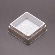 エースパック 和菓子容器　本体 MAK－4　PS 白 100枚/袋（ご注文単位40袋）【直送品】