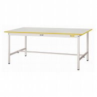 山金工業 ワークテーブル150　色彩テーブル　H740mm 基本形　レモンイエロー 1800×900 1台（ご注文単位1台）【直送品】