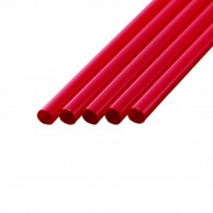シバセ工業 ストレートストロー 7mm×21cm 赤 1箱（ご注文単位1箱）【直送品】
