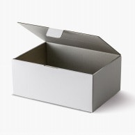 【直送品】 星野 フタ身一体箱 ブドウ2kg 白／白　661649 25枚/包（ご注文単位1包）