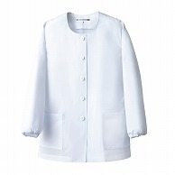 【直送品】 セブンユニフォーム 抗菌コート　女性用　長袖 7号　ホワイト AA0740-8　1枚（ご注文単位1枚）