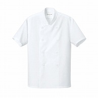 セブンユニフォーム コックシャツ　男女兼用　半袖 S　ホワイト BA1148-0　1枚（ご注文単位1枚）【直送品】