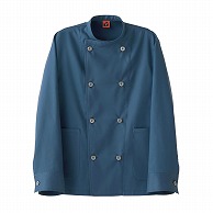 セブンユニフォーム コート　男女兼用　長袖 3L　ブルー QA7365-5　1枚（ご注文単位1枚）【直送品】
