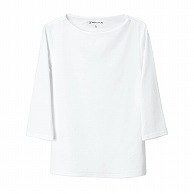 セブンユニフォーム ニットシャツ　女性用　7分袖 7号　ホワイト CU2597-0　1枚（ご注文単位1枚）【直送品】