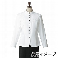 セブンユニフォーム コート　女性用　長袖 7号　ホワイト DA2615-0　1枚（ご注文単位1枚）【直送品】