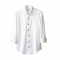 セブンユニフォーム スキッパースタンドカラーシャツ　女性用　7分袖 SS　ホワイト EH3319-0　1枚（ご注文単位1枚）【直送品】