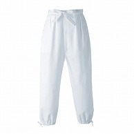 セブンユニフォーム 作務衣パンツ　男女兼用 M　白 EL3380-0　1枚（ご注文単位1枚）【直送品】